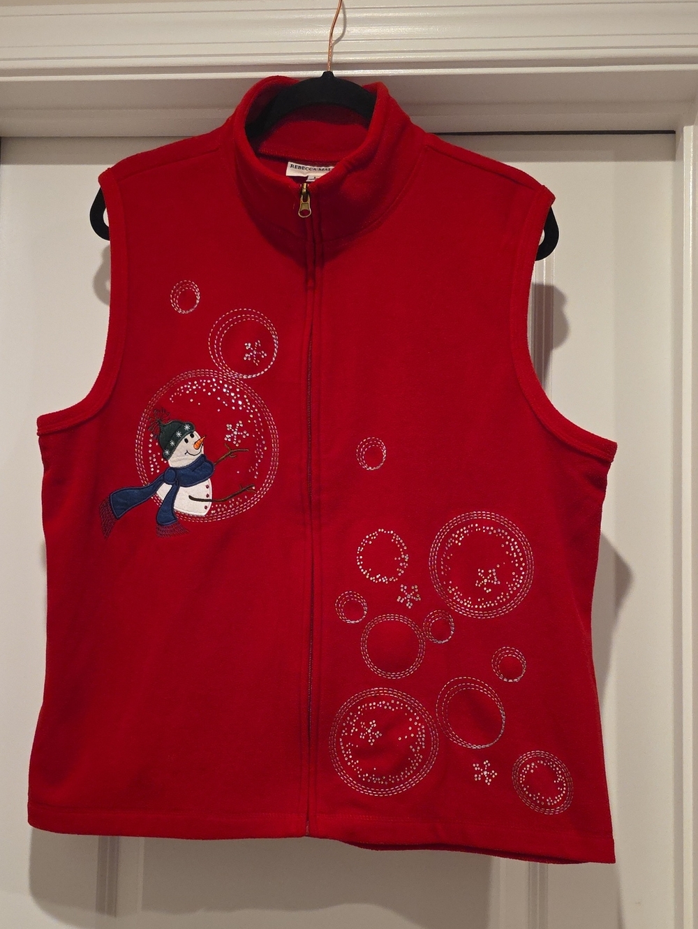 Rebecca Malone Red Christmas Vest
